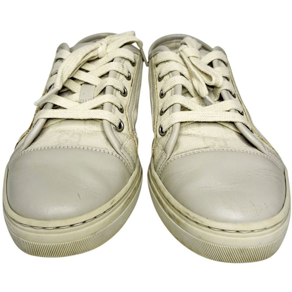 Gucci Original GG Low Top Monogram Sneakers Cream EU 36 US 6 Lace up Women Shoes - Picture 5 of 11